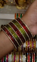 BG41 - Cube Cut & Border Bangles (10 Cube Cut + 6 Border) - Single Set