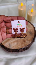 Butterfly Antique Jhumka Earrings