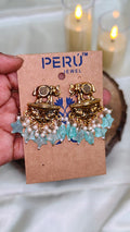 Antique Gold Elephant Motif Earrings