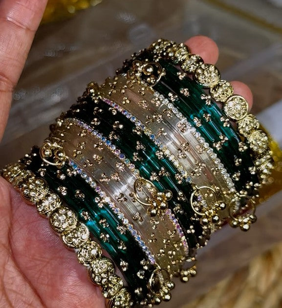 BG19 - Premium Dot Fusion Bangles - Single Set