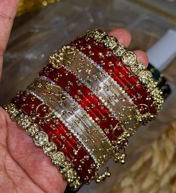 BG19 - Premium Dot Fusion Bangles - Single Set