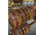 BG18 - Premium Dot with Lakshmi Bangles - Single Set - For Both Hands