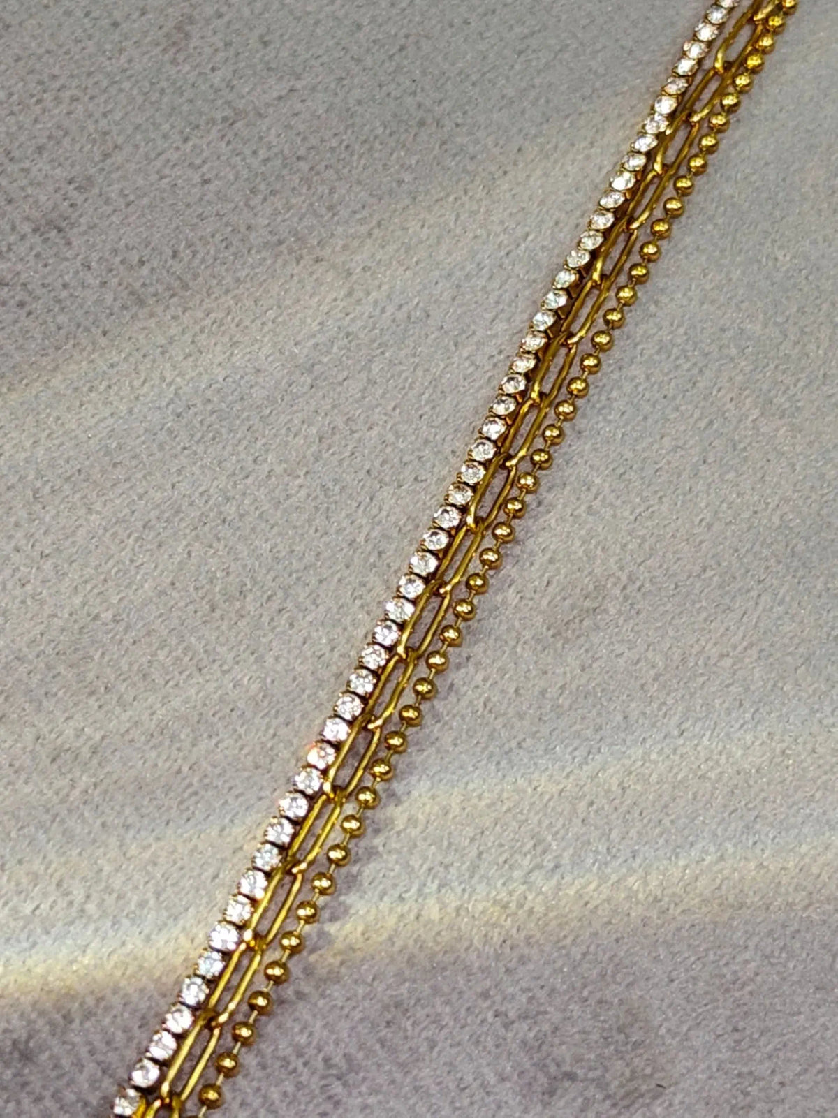 Triple Strand Elegance Bracelet