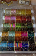 BX02 - Dot glass premium quality & Border Bangles (25 dozen dot+ One Dozen border) - Full set