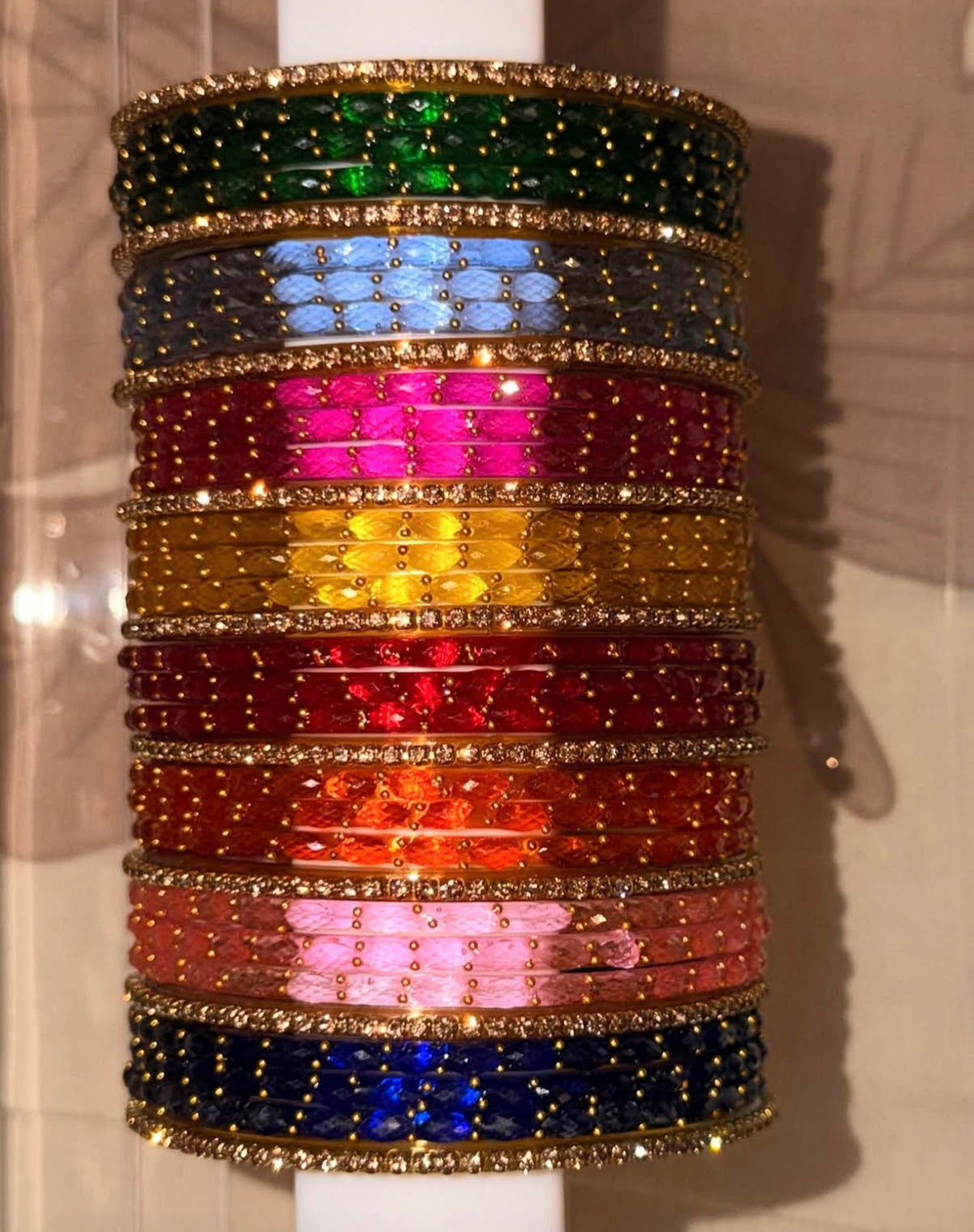 BX25 - Mini Baby Shower Combo Bangles (8 * 3 Raindrop + 9 border bangles)
